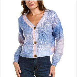 NWT RAGA Alicia Cardigan Size 3X Blue Pink Ombre